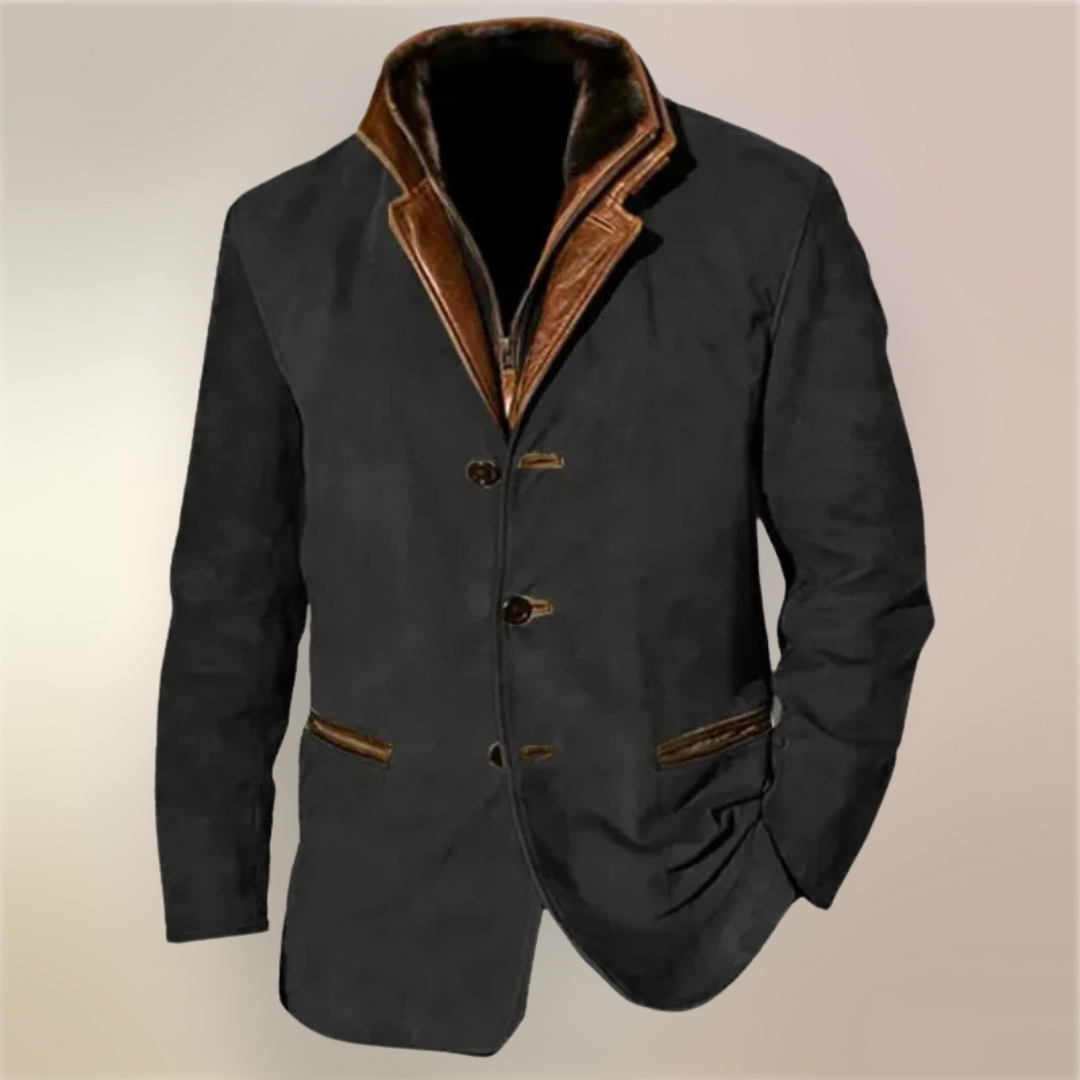 Nathan™ - Veste Vintage Élégante et Confortable