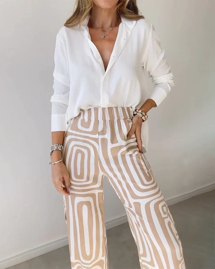 Ensemble Élégant Emmi™ - Haut & Pantalon pour un look chic et confortable