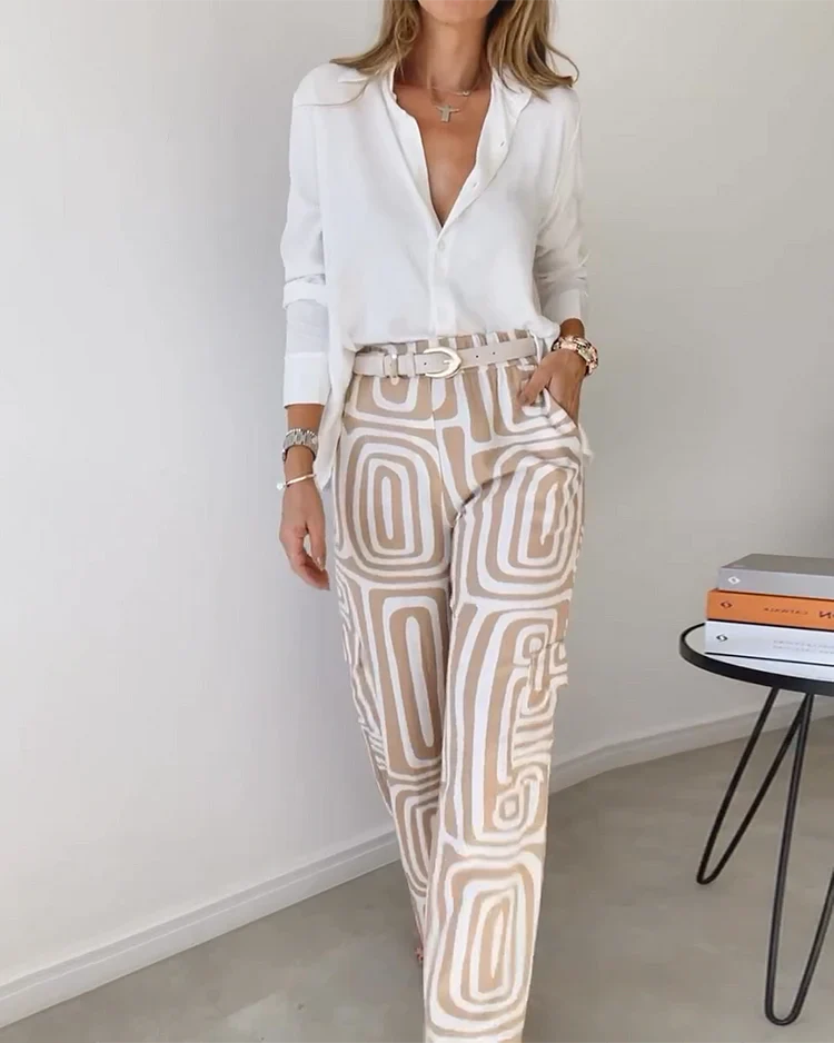 Ensemble Élégant Emmi™ - Haut & Pantalon pour un look chic et confortable