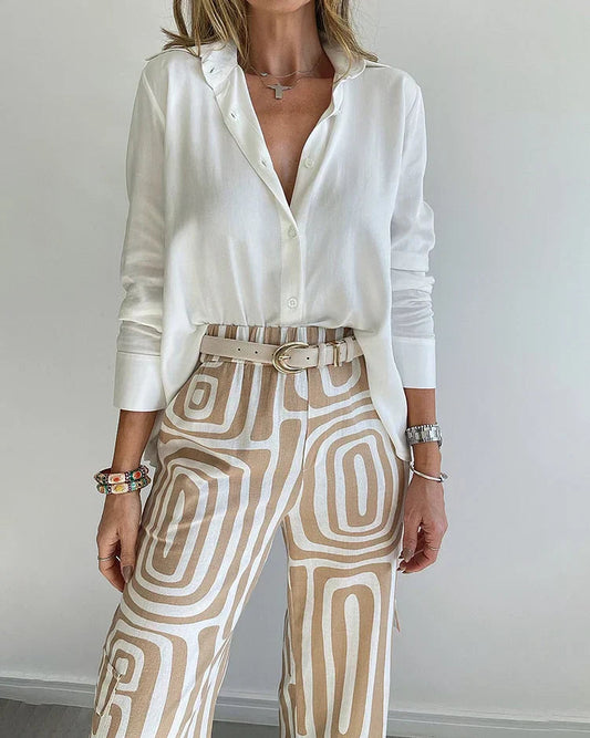 Ensemble Élégant Emmi™ - Haut & Pantalon pour un look chic et confortable